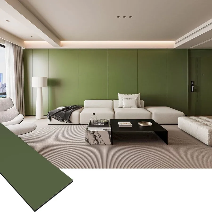 Wood Veneer Bamboo Charcoal Wall Panel Mirror Serirs