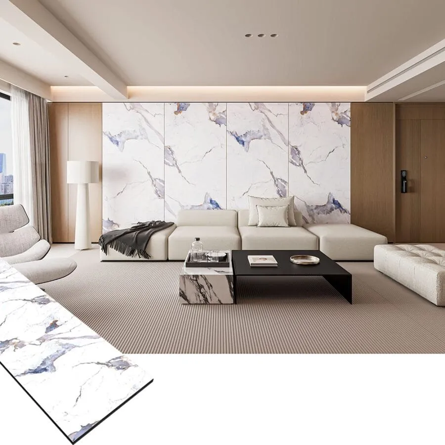 PET Stone Series Bamboo Charcoal Wall Panel Wood Veneer