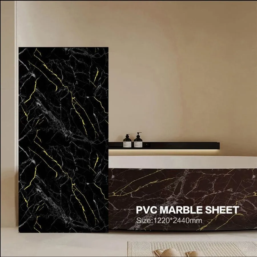 UV Marble Slab Grey Marble Pattern