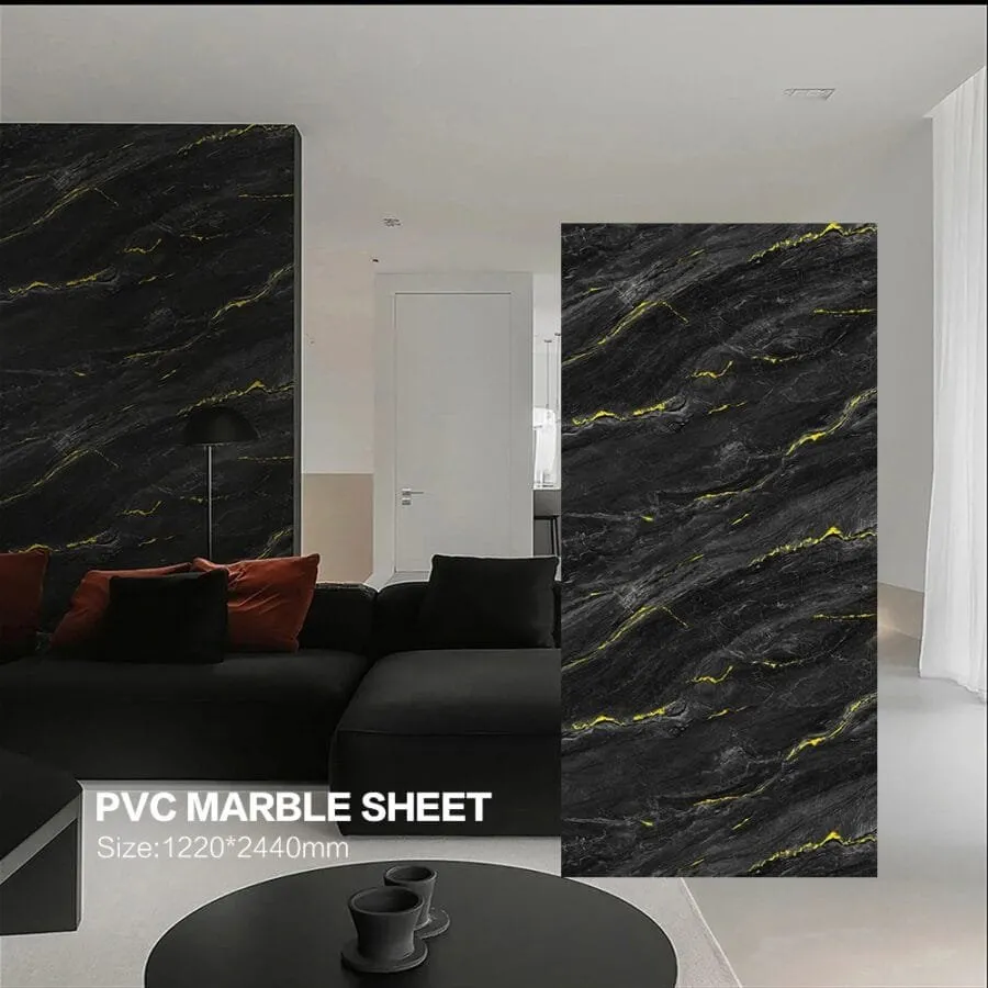 UV Marble Slab Grey Marble Pattern