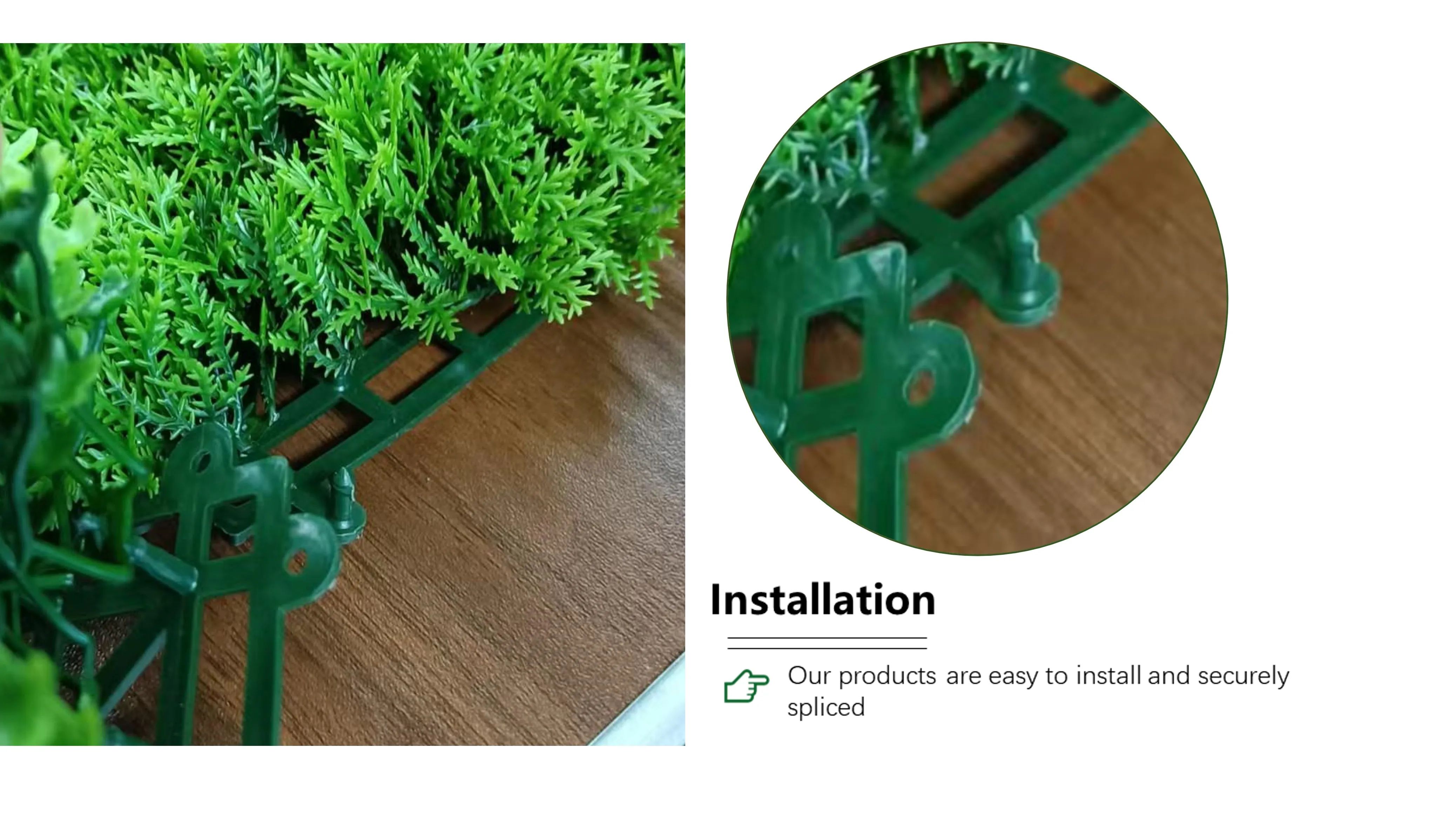 Portable Grass Wall Panel Divider detail image 2