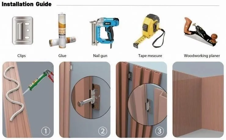 WPC wall panel installation guide and tools