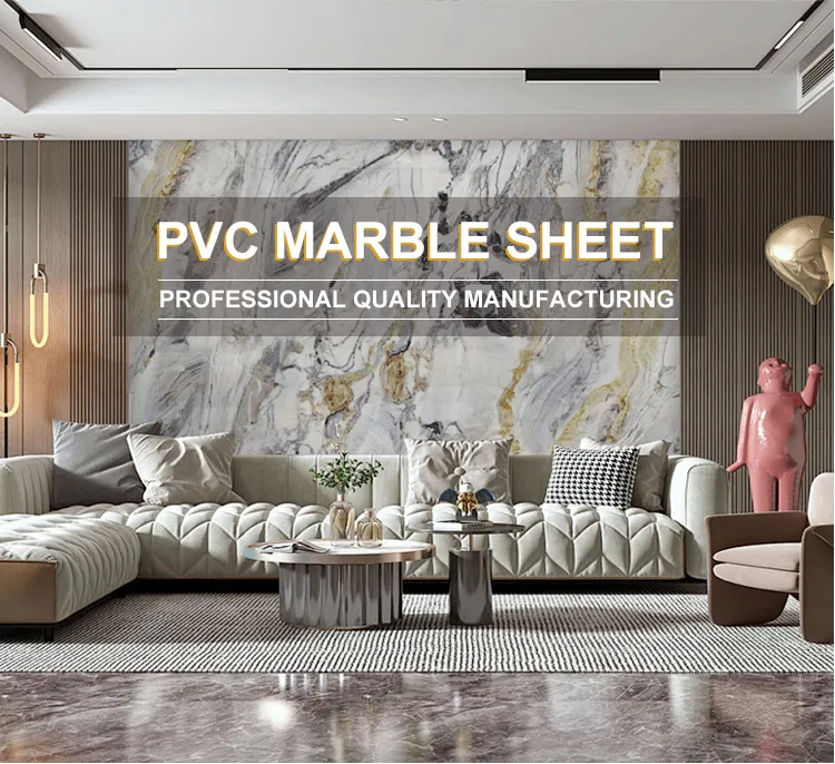 UV Marble Slab Grey Marble Pattern detail image 1