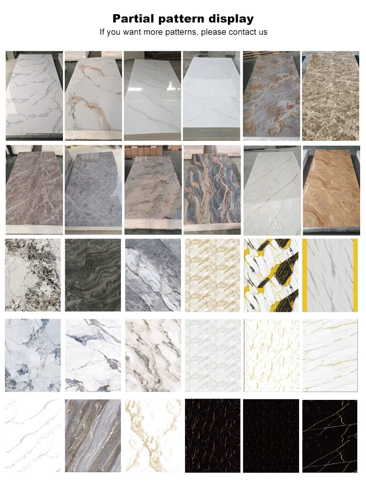 UV Marble Slab Grey Marble Pattern detail image 4